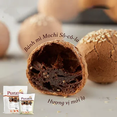 Bột trộn sẵn bánh mì Mochi sô-cô-la 1kg - 4017986