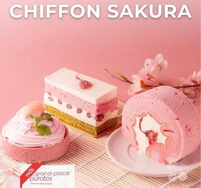 Tegral Chiffon Sakura Flavour Mix