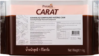 Sô-cô-la Coverliq Compound Carat Hương Cam Car 10x1kg - 4027057