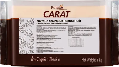 Sô-cô-la Coverliq Compound Carat Hương Chuối Car 10x1kg -4029240