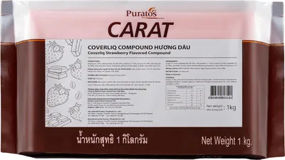Sô-cô-la Coverliq Compound Carat Hương Dâu Car 10x1kg -4027055