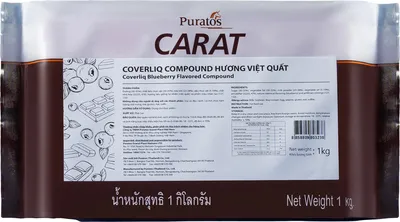Sô-cô-la Coverliq Compound Carat Hương Việt Quất Car 10x1kg - 4027058