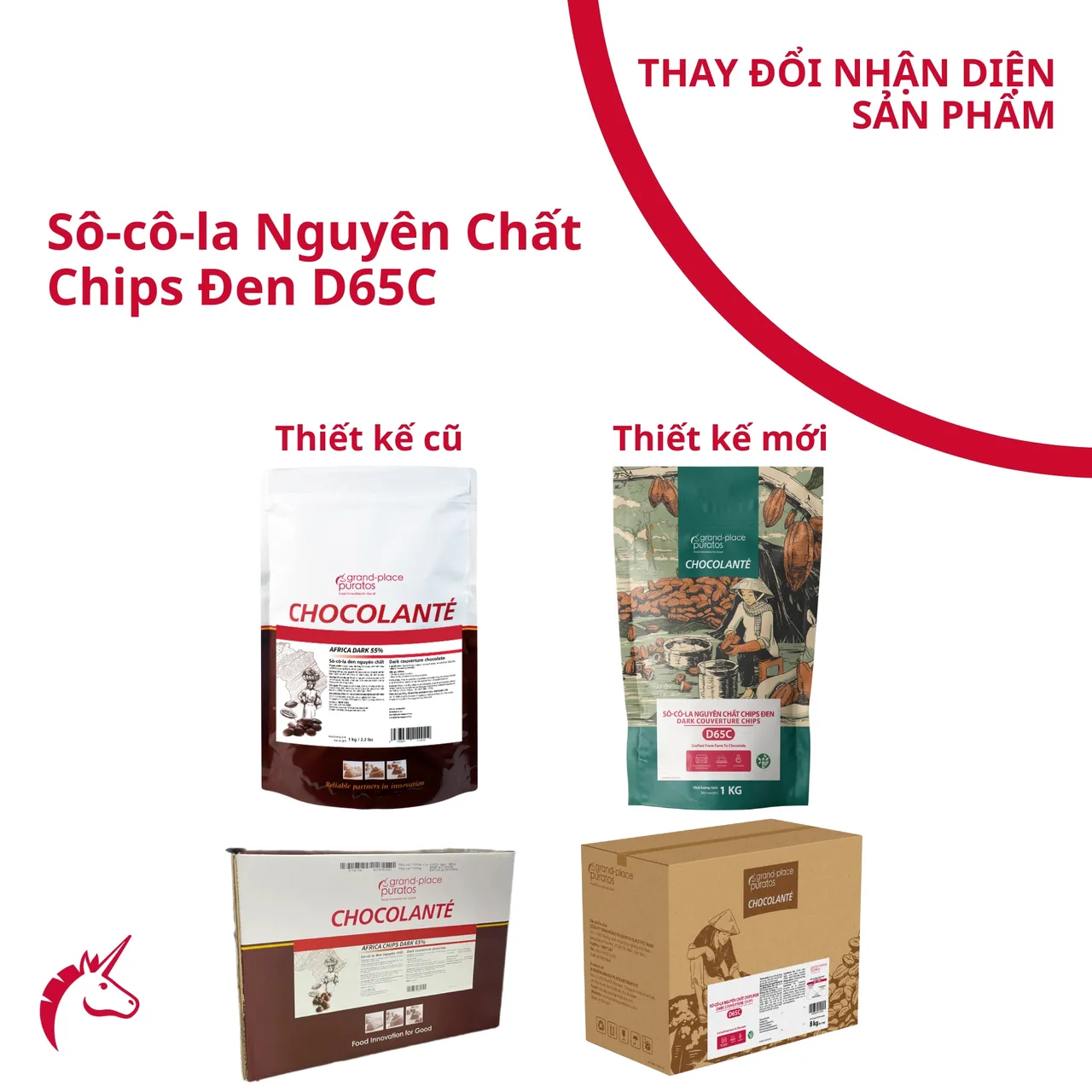 Sô-cô-la Chocolante Chips Ðen 65% GPD-38C 1kg - 4116158 - Puratos