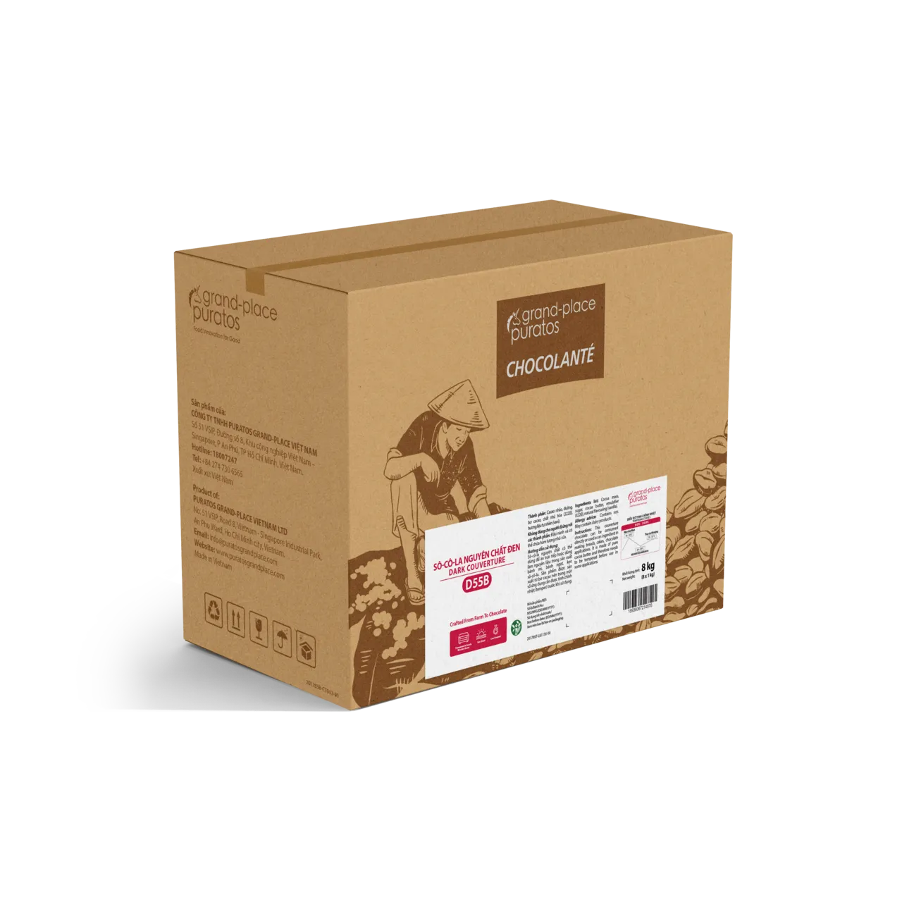 Ghana Dark Chocolate 55% - Puratos Vietnam
